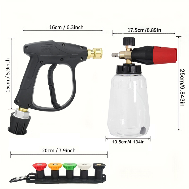 Kit de lanza de espuma para ni - Pressure Washer Foam Gun reseña y precio