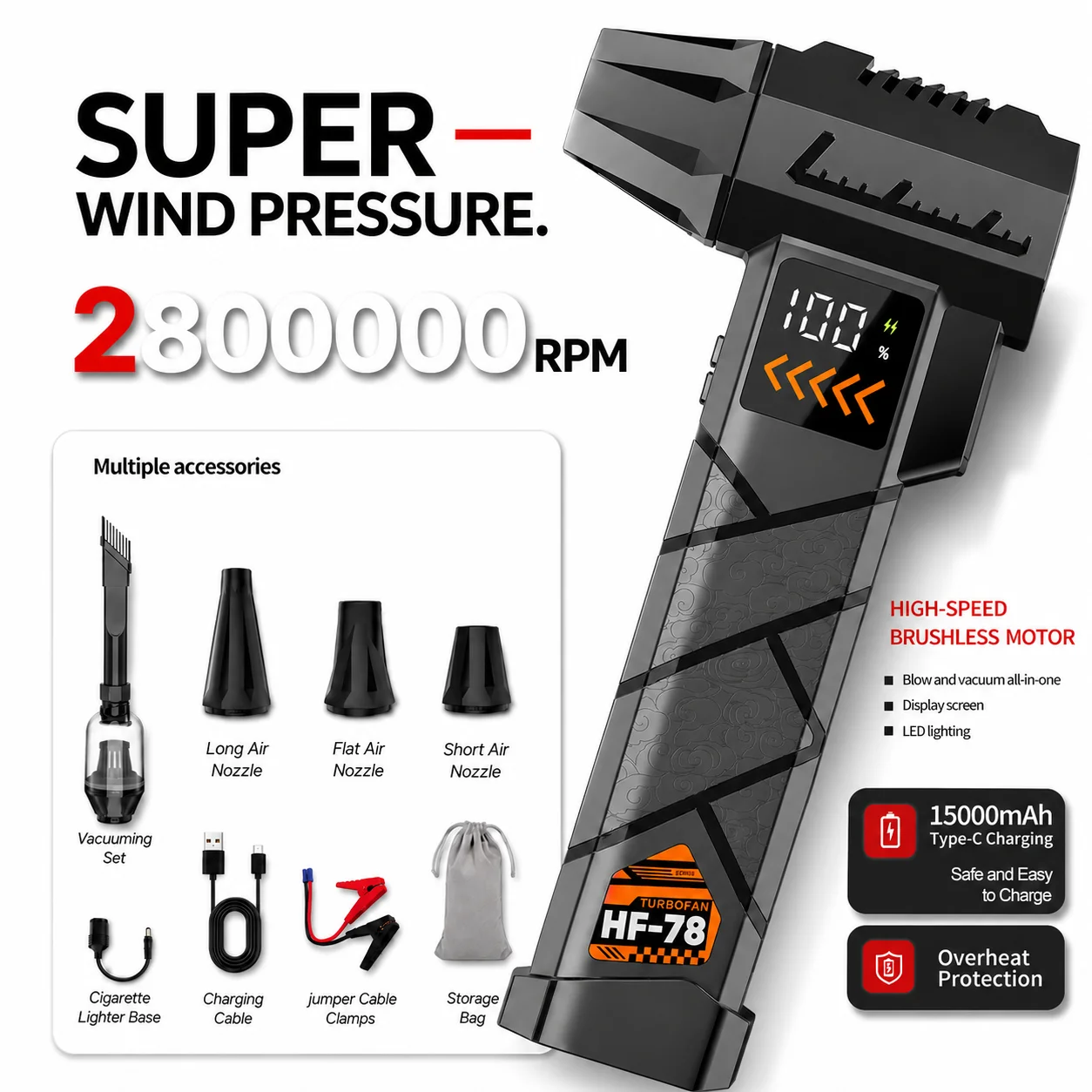 Soplador Eléctrico Superpotent - Dryer Car Blower reseña y precio